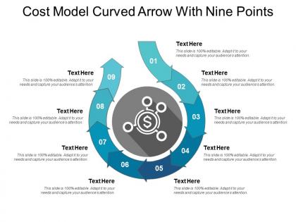 Cost model curved arrow with nine points