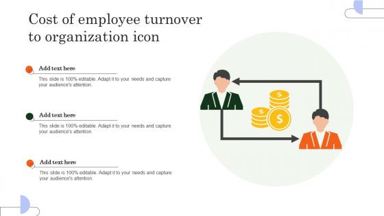 Cost Of Employee Turnover To Organization Icon