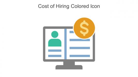 Cost Of Hiring Colored Icon In Powerpoint Pptx Png And Editable Eps Format