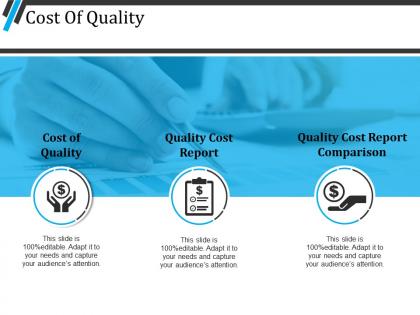 Cost of quality ppt slide design