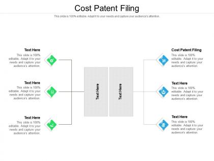 Cost patent filing ppt powerpoint presentation icon visual aids cpb