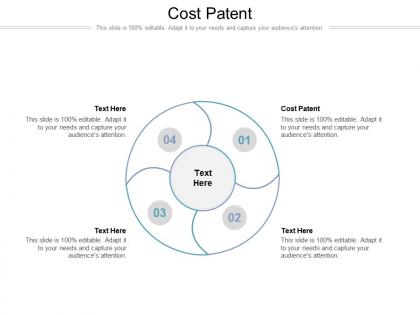 Cost patent ppt powerpoint presentation show templates cpb