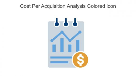 Cost Per Acquisition Analysis Colored Icon In Powerpoint Pptx Png And Editable Eps Format