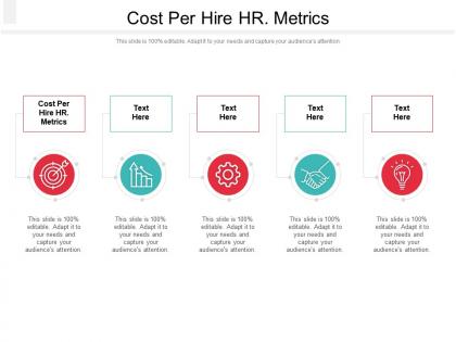 Cost per hire hr metrics ppt powerpoint presentation portfolio background images cpb