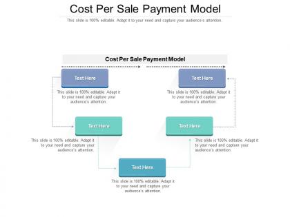 Cost per sale payment model ppt powerpoint presentation infographics maker cpb
