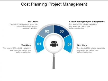Cost planning project management ppt powerpoint presentation icon brochure cpb