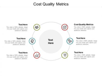 Cost quality metrics ppt powerpoint presentation professional slide portrait cpb
