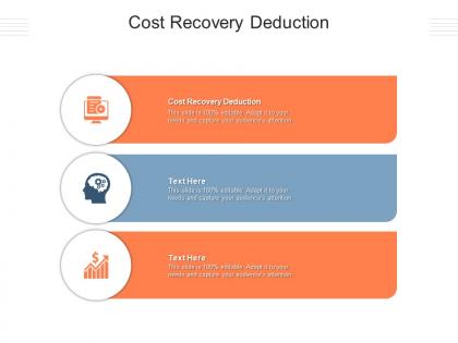 Cost recovery deduction ppt powerpoint presentation portfolio brochure cpb