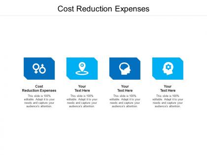 Cost reduction expenses ppt powerpoint presentation pictures gallery cpb