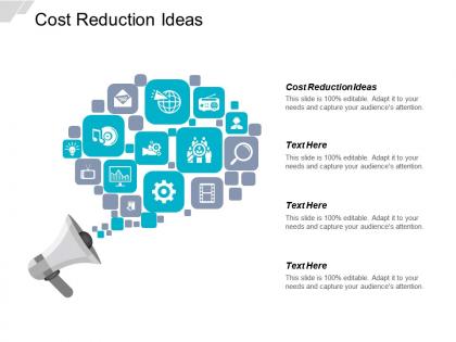 Cost reduction ideas ppt powerpoint presentation icon example file cpb