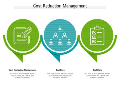 Cost reduction management ppt powerpoint presentation visual aids backgrounds cpb