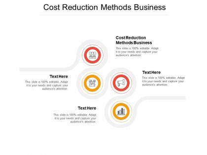 Cost reduction methods business ppt powerpoint presentation infographic template outline cpb