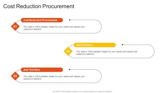 Cost Reduction Procurement In Powerpoint And Google Slides Cpb