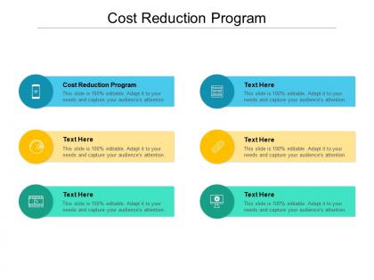 Cost reduction program ppt powerpoint presentation icon topics cpb