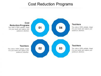 Cost reduction programs ppt powerpoint presentation layouts templates cpb