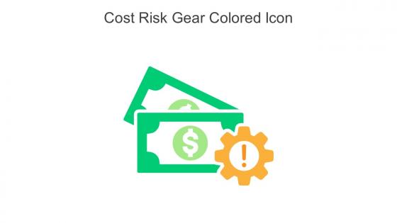 Cost Risk Gear Colored Icon In Powerpoint Pptx Png And Editable Eps Format