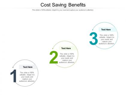 Cost saving benefits ppt powerpoint presentation portfolio topics cpb