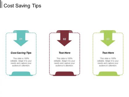 Cost saving tips ppt powerpoint presentation file guidelines cpb