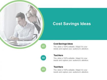 Cost savings ideas ppt powerpoint presentation portfolio slide portrait cpb