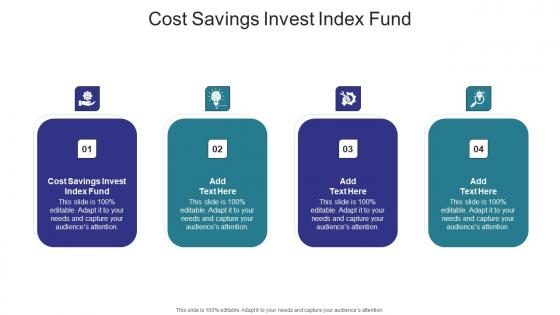 Cost Savings Invest Index Fund In Powerpoint And Google Slides Cpb