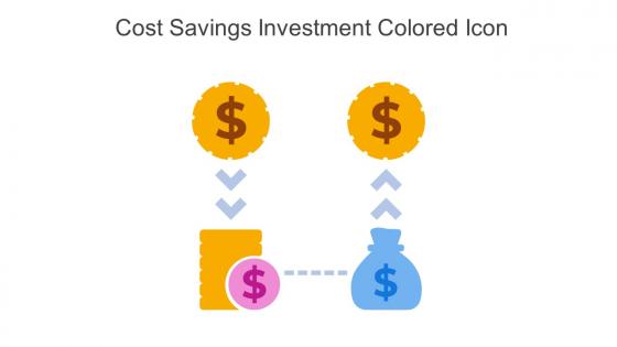 Cost Savings Investment Colored Icon In Powerpoint Pptx Png And Editable Eps Format