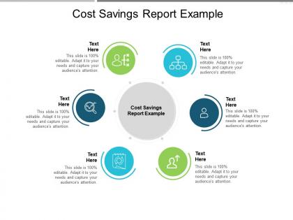 Cost savings report example ppt powerpoint presentation layouts graphics template cpb