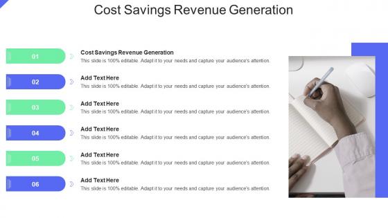 Cost Savings Revenue Generation In Powerpoint And Google Slides Cpb