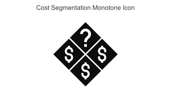 Cost Segmentation Monotone Icon In Powerpoint Pptx Png And Editable Eps Format