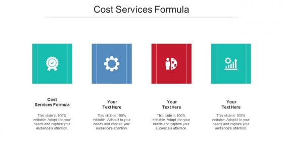 Cost Services Formula Ppt Powerpoint Presentation Model Brochure Cpb