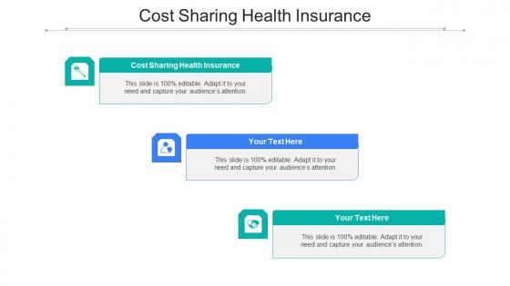 Cost Sharing Health Insurance Ppt Powerpoint Presentation Portfolio Example Introduction Cpb