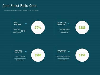 Cost sheet ratio cont labor m1901 ppt powerpoint presentation outline designs download