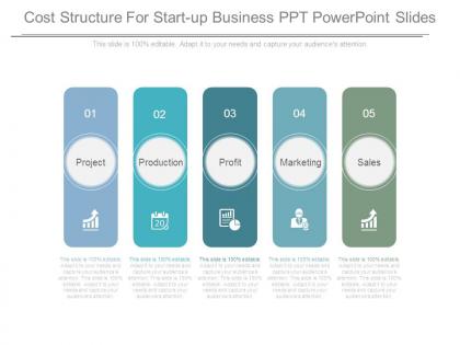 Cost structure for start up business ppt powerpoint slides