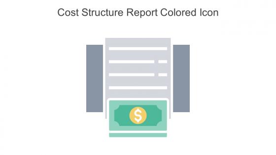 Cost Structure Report Colored Icon In Powerpoint Pptx Png And Editable Eps Format