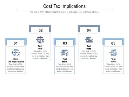 Cost tax implications ppt powerpoint presentation summary slide cpb
