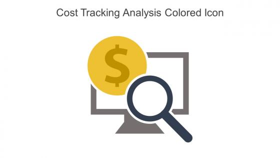 Cost Tracking Analysis Colored Icon In Powerpoint Pptx Png And Editable Eps Format