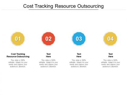 Cost tracking resource outsourcing ppt powerpoint presentation infographic template influencers cpb
