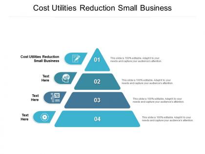 Cost utilities reduction small business ppt powerpoint presentation icon ideas cpb