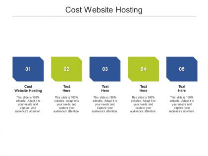 Cost website hosting ppt powerpoint presentation ideas background cpb