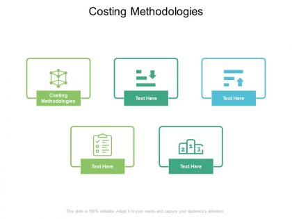 Costing methodologies ppt powerpoint presentation icon slideshow cpb