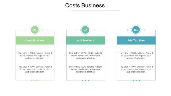 Costs Business In Powerpoint And Google Slides Cpb