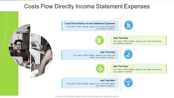 Costs Flow Directly Income Statement Expenses In Powerpoint And Google Slides Cpb