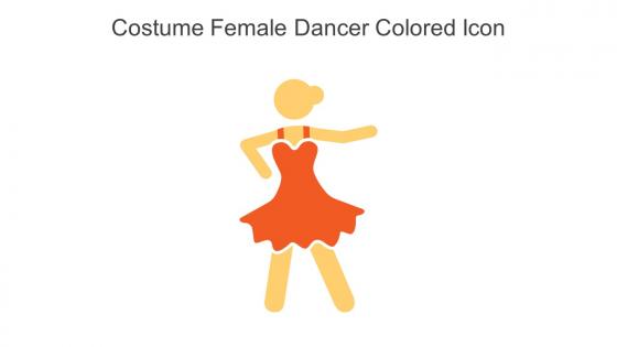 Costume Female Dancer Colored Icon In Powerpoint Pptx Png And Editable Eps Format
