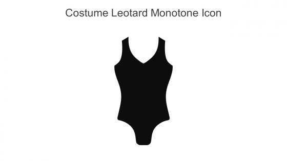 Costume Leotard Monotone Icon In Powerpoint Pptx Png And Editable Eps Format