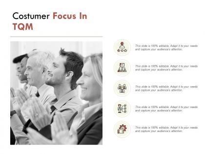 Costumer focus in tqm our team gears e213 ppt powerpoint presentation file tips