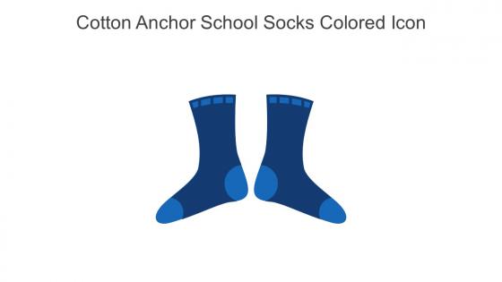Cotton Anchor School Socks Colored Icon In Powerpoint Pptx Png And Editable Eps Format