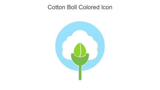 Cotton Boll Colored Icon In Powerpoint Pptx Png And Editable Eps Format