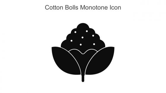 Cotton Bolls Monotone Icon In Powerpoint Pptx Png And Editable Eps Format