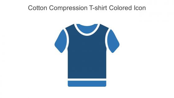 Cotton Compression T Shirt Colored Icon In Powerpoint Pptx Png And Editable Eps Format