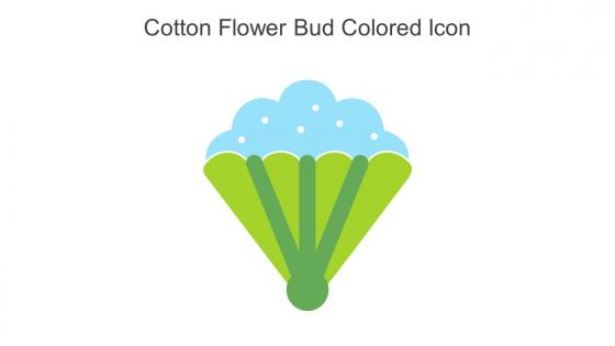Cotton Flower Bud Colored Icon In Powerpoint Pptx Png And Editable Eps Format