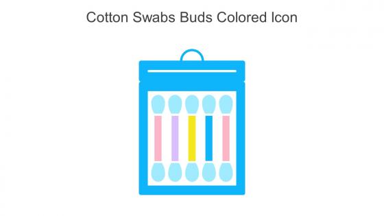 Cotton Swabs Buds Colored Icon In Powerpoint Pptx Png And Editable Eps Format